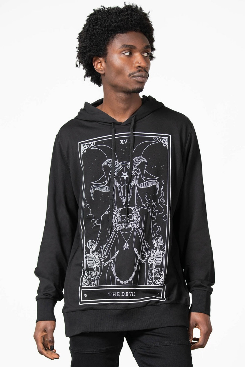 Killstar Soul Card Hoodie Černé | OIZFRP-509