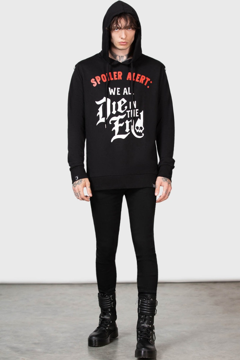 Killstar Spoiler Hoodie Černé | ZHKNSY-569