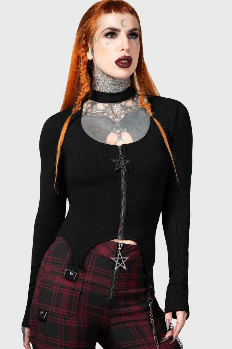 Killstar Starcanum Top Černé | VRMFBY-065