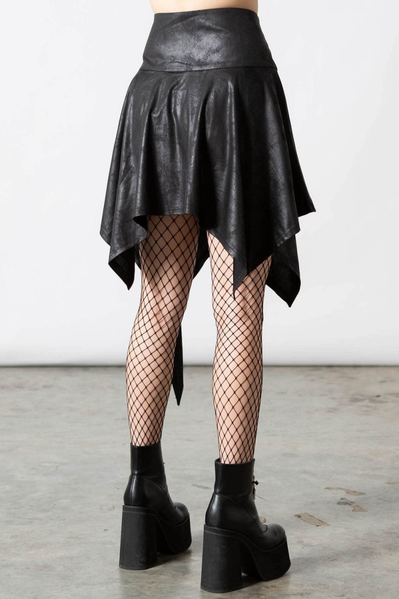 Killstar State Of Calamity Skirt Černé | HXBGNE-704