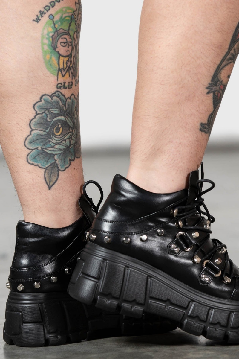 Killstar Step Up Trainers Černé | NVISXE-380