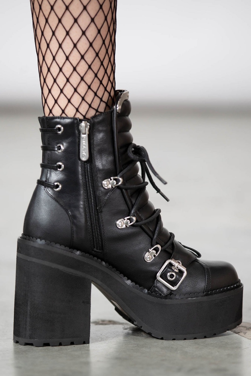 Killstar Stryker Boots Černé | WSHYZG-709