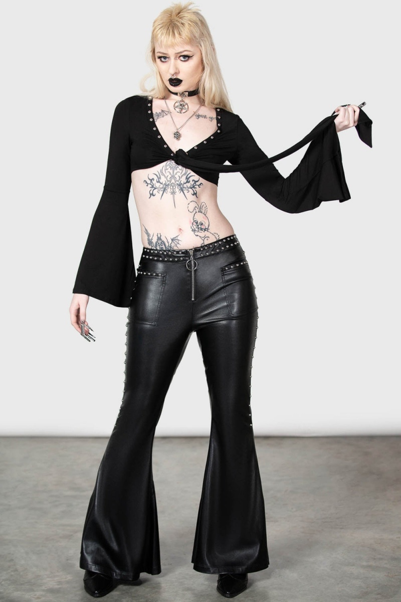 Killstar Sulfuric Magma Flares Černé | PBHMUE-584