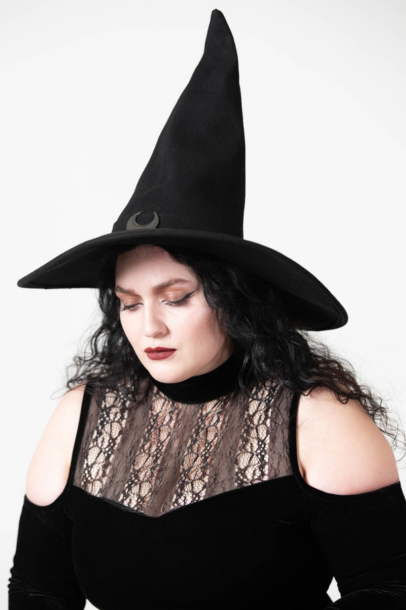 Killstar Super Moon Witches Hat Černé | HDLIWN-854