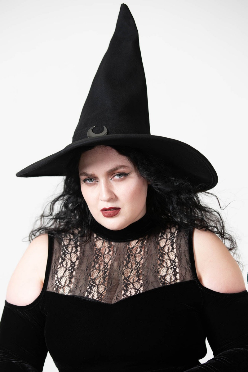 Killstar Super Moon Witches Hat Černé | HDLIWN-854