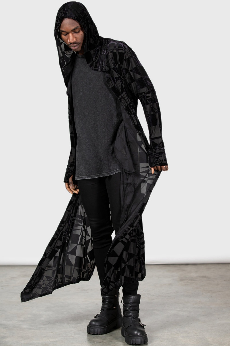 Killstar Suspiria Mood Cardigan Šedé | JQNWGL-587
