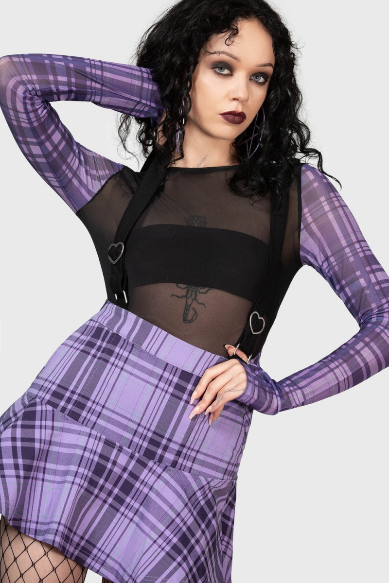 Killstar Sweetheart Dreams Bodysuit Fialové | UAGPBS-830