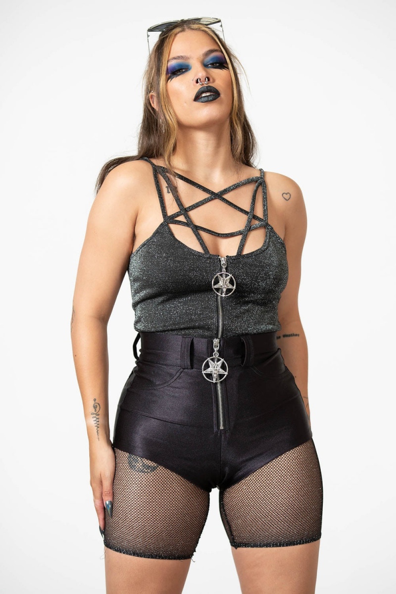 Killstar Synth Soul Top Glitter | VCJFAS-298