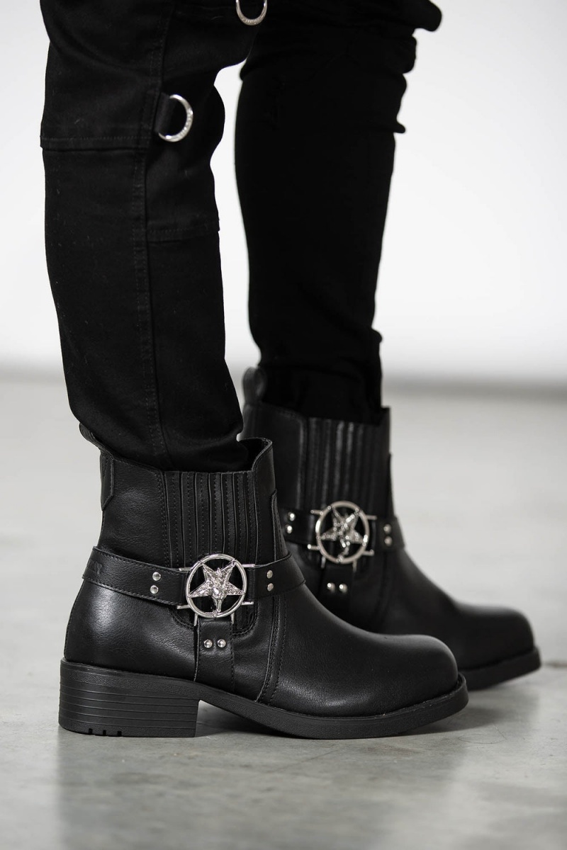 Killstar Templar Boots Černé | CBUDJH-657