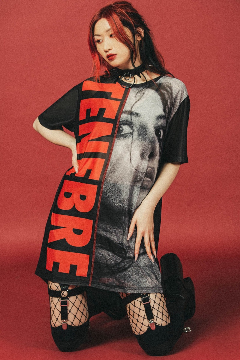 Killstar Tenebre Mesh Top Černé | OGDKIY-148