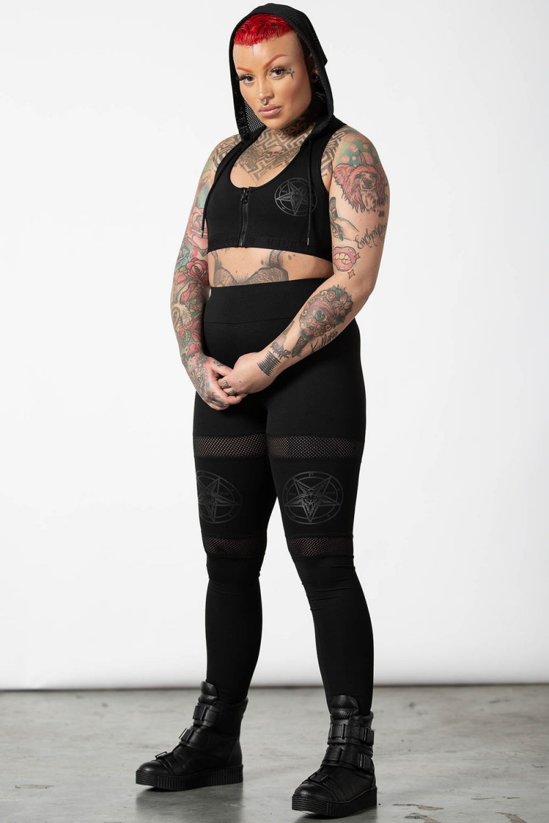Killstar Terminus Sports Bra Černé | RIHKQS-269