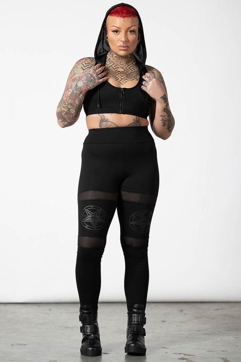Killstar Terminus Sports Bra Černé | RIHKQS-269