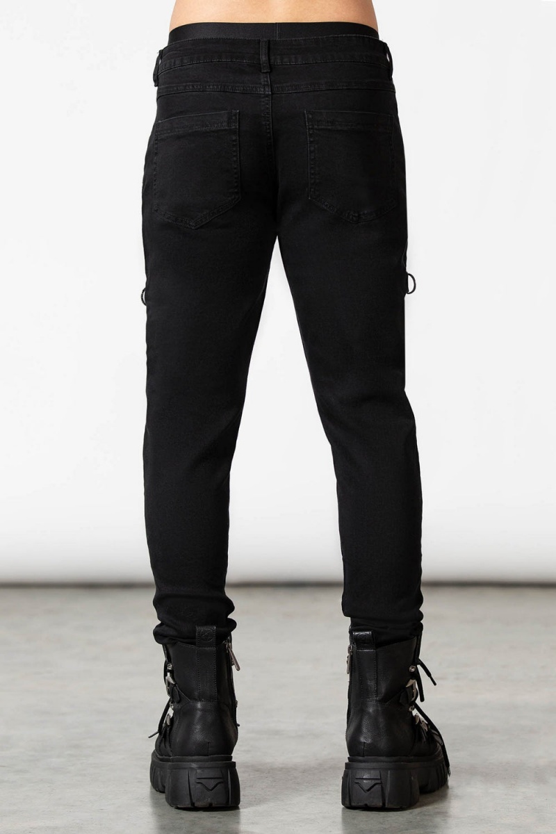 Killstar Thom Jeans Černé | EOVFYQ-541