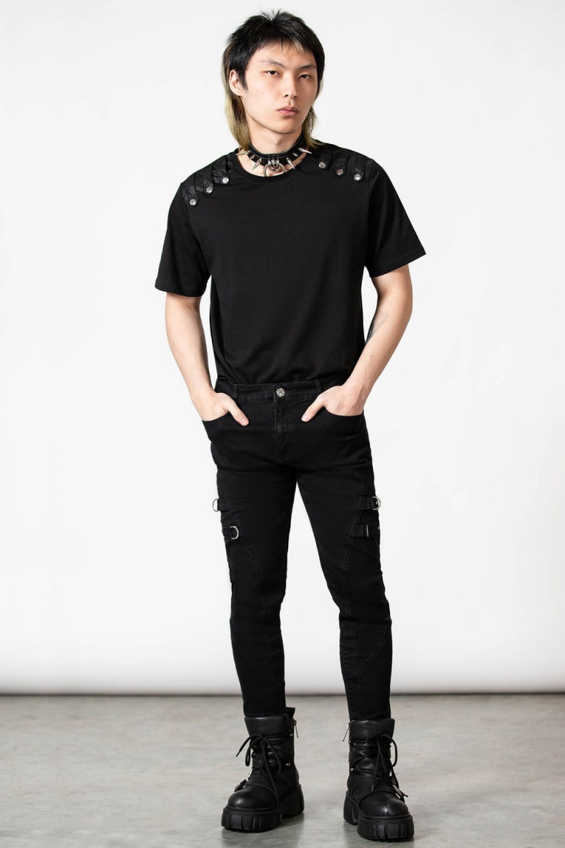 Killstar Thom Jeans Černé | EOVFYQ-541