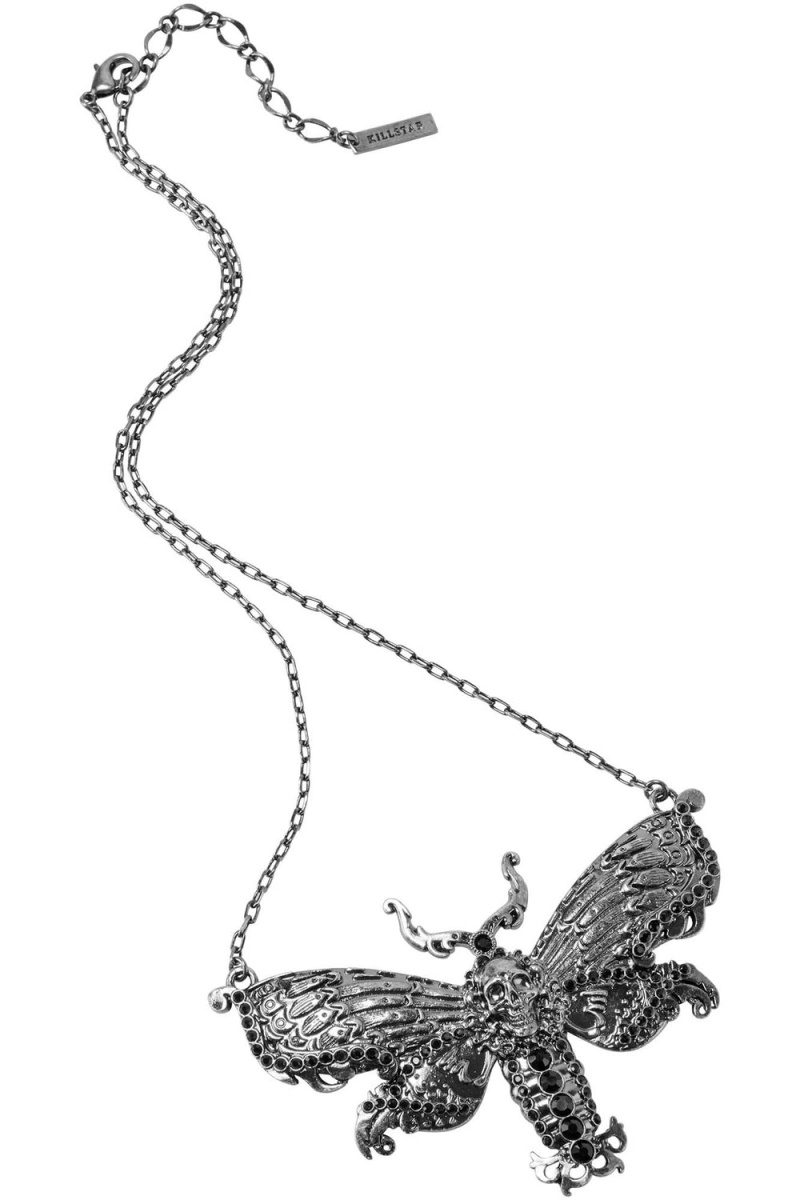 Killstar Tinea Morte Necklace [S] Stříbrné | RENOGT-095