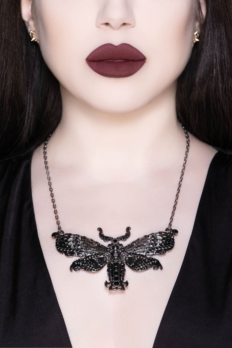 Killstar Tinea Morte Necklace [S] Stříbrné | RENOGT-095
