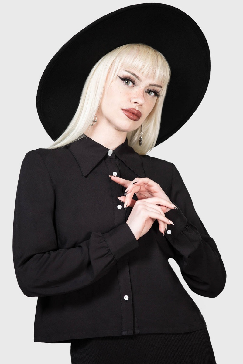 Killstar Twilight Terror Shirt Černé | MCIKFZ-904