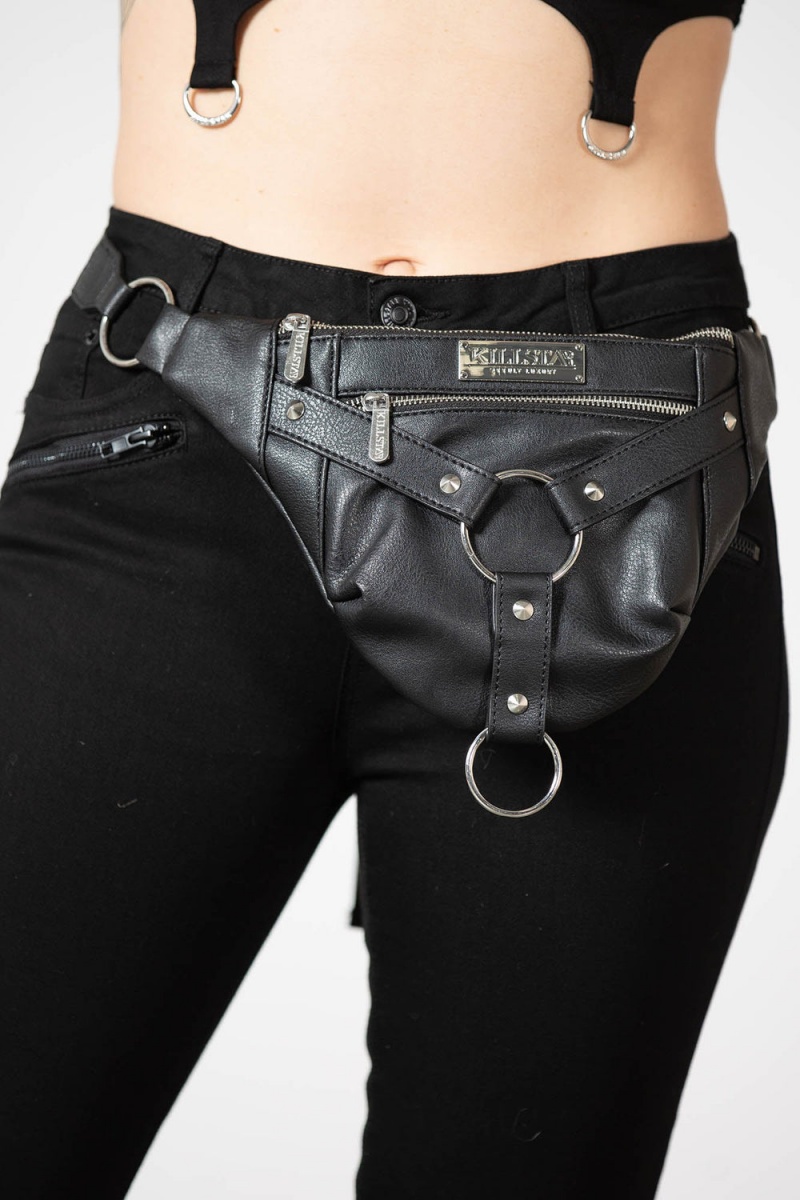 Killstar Unchained Waistbag Černé | RDCIJG-163