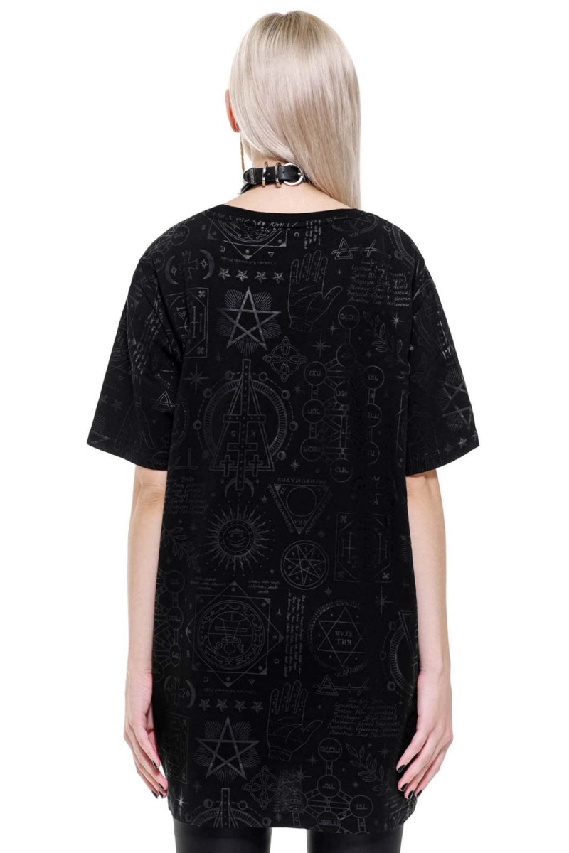 Killstar Unholy Sabbath T-Shirt Černé | TRPXNE-401