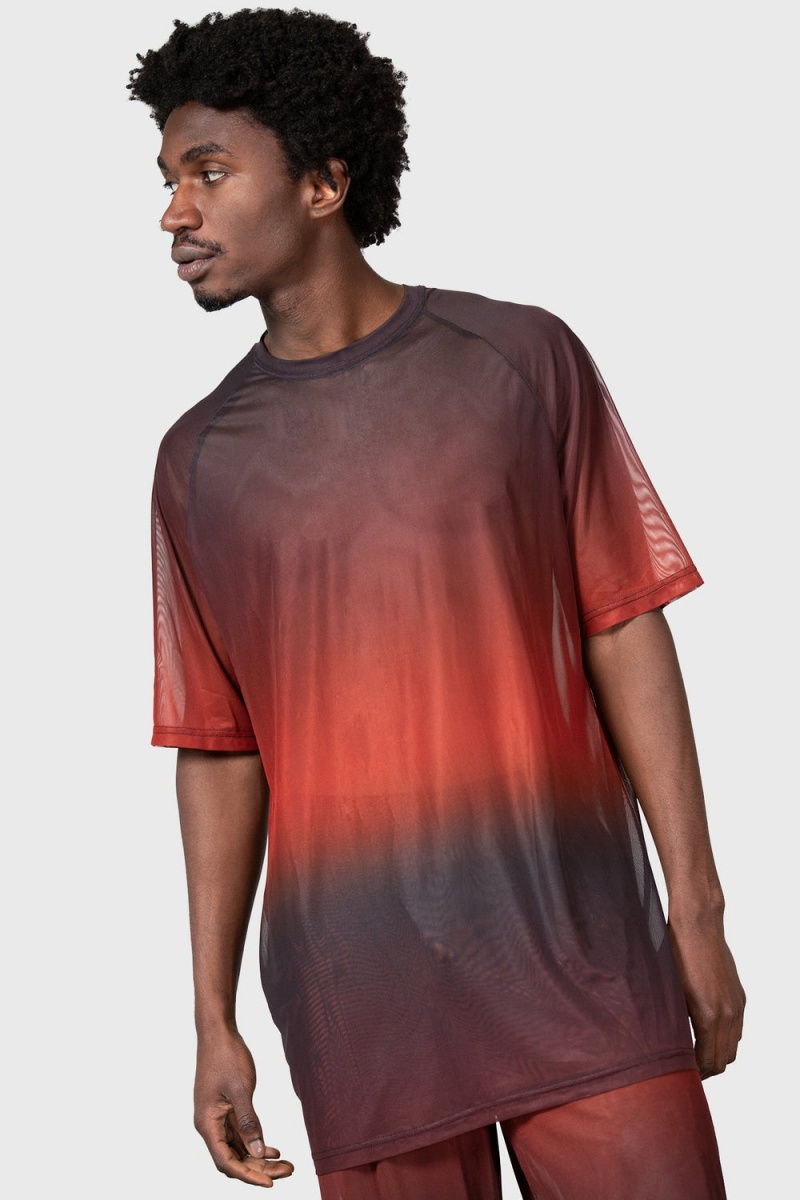 Killstar Unreal Trance Mesh Top Červené | TWPFIM-139