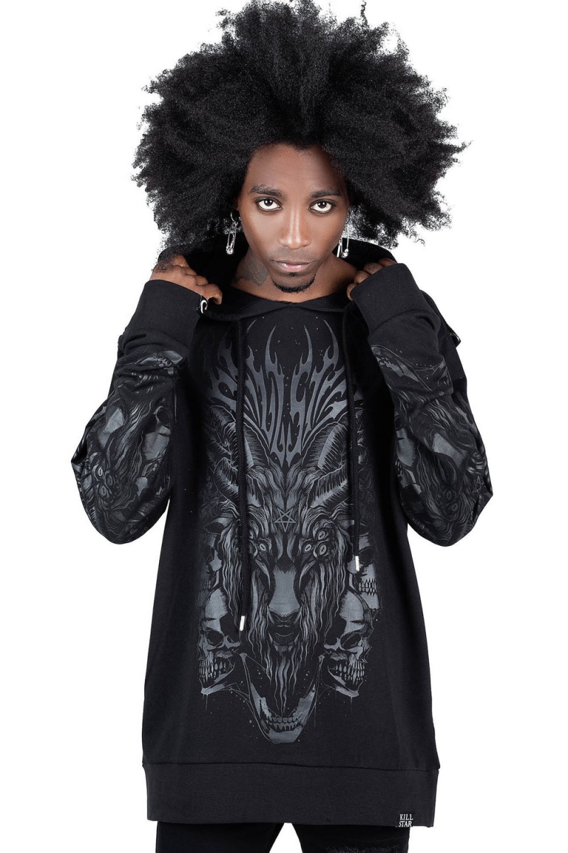 Killstar Untamed Hoodie Černé | JNTRQW-016