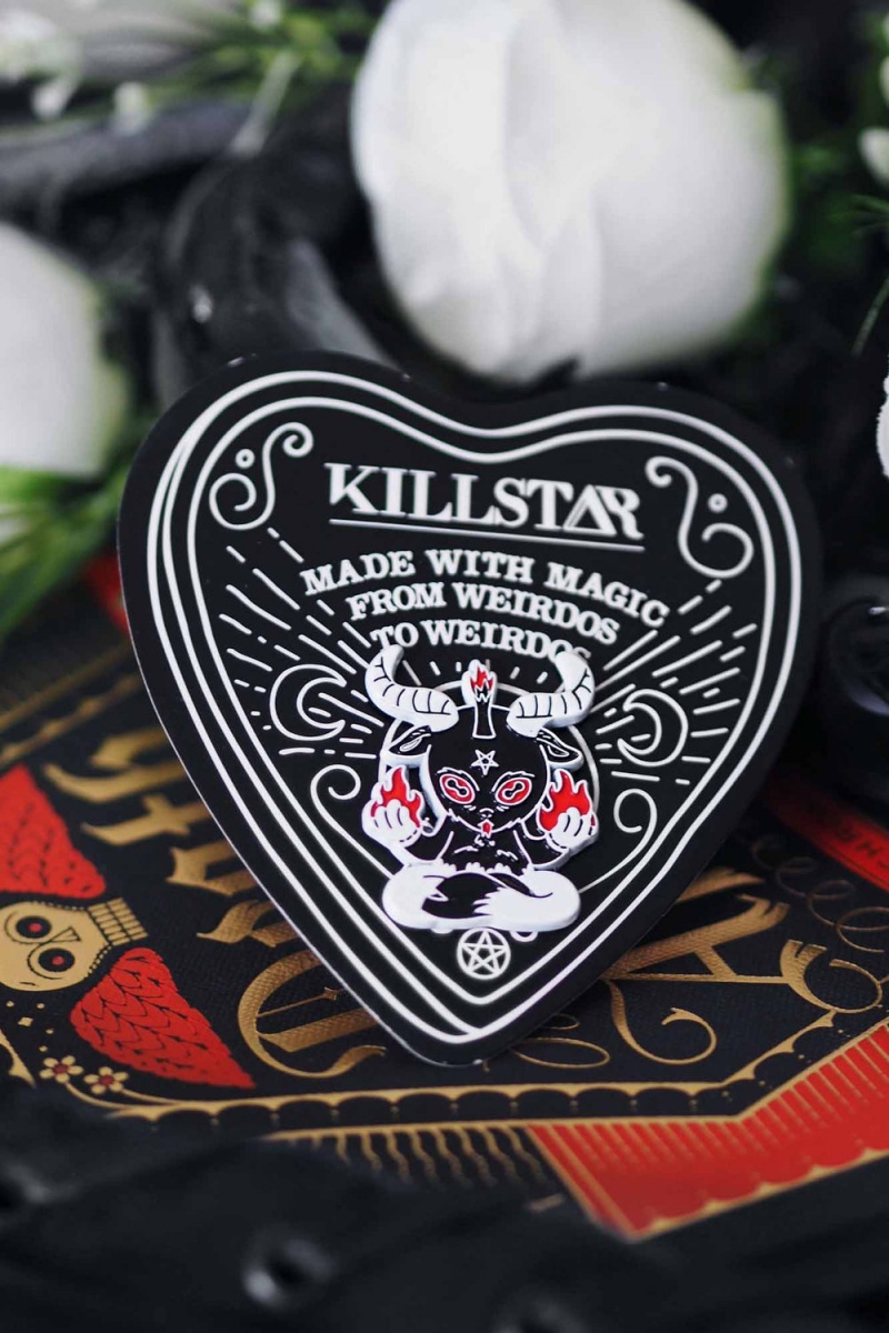 Killstar Up To No Good Enamel Pin Černé | BRXNHL-143