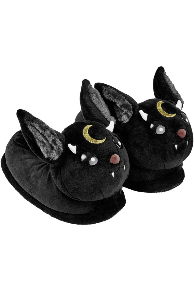 Killstar Vampir Slippers Černé | CZKYTQ-983