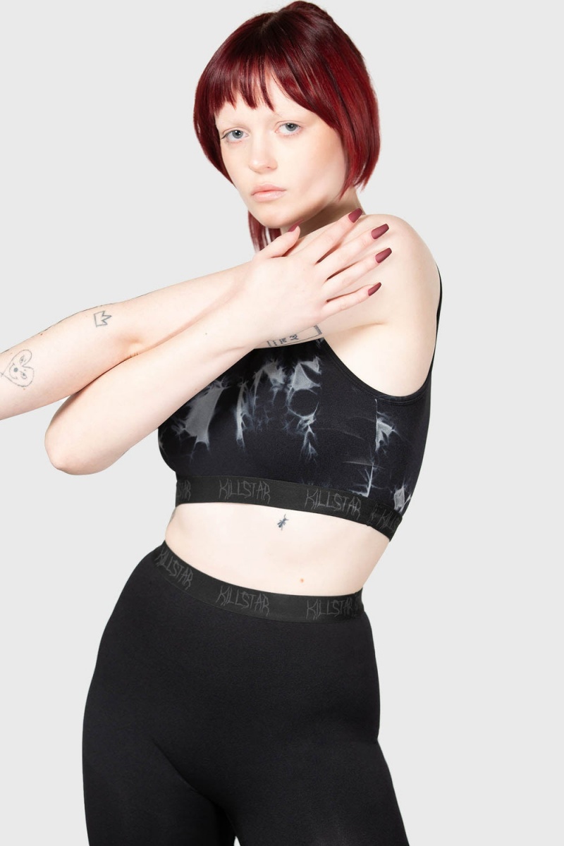 Killstar Vampyre Lunge Panelled Leggings Černé | VBYOQS-460