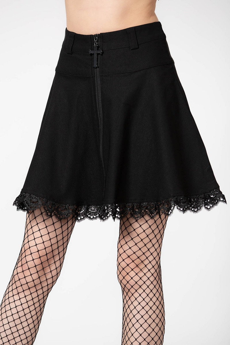 Killstar Viktoria Mini Skirt Černé | QWGPJE-619