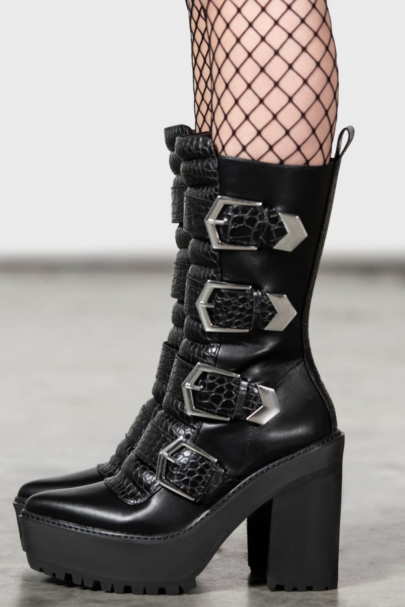 Killstar Vivian Boots Černé | LCWDGP-367