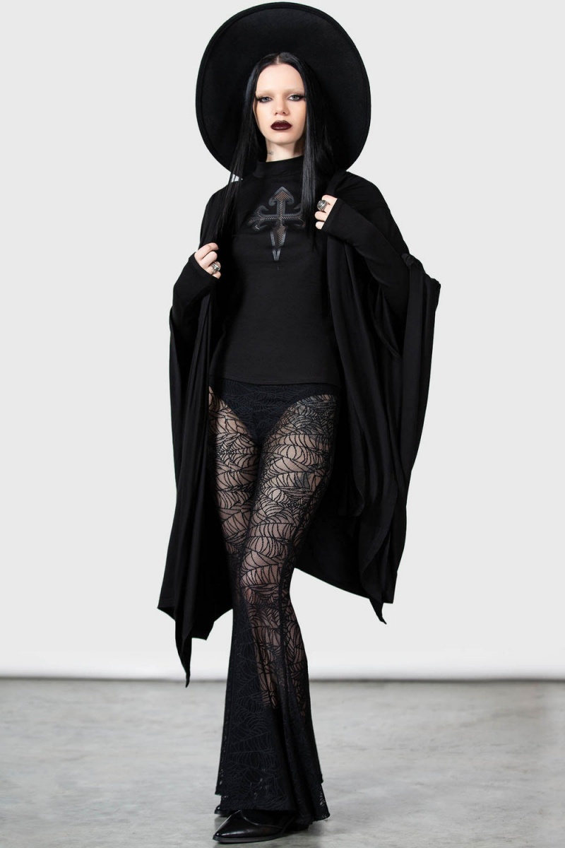 Killstar Vixie Flares Černé | FSEIYX-492
