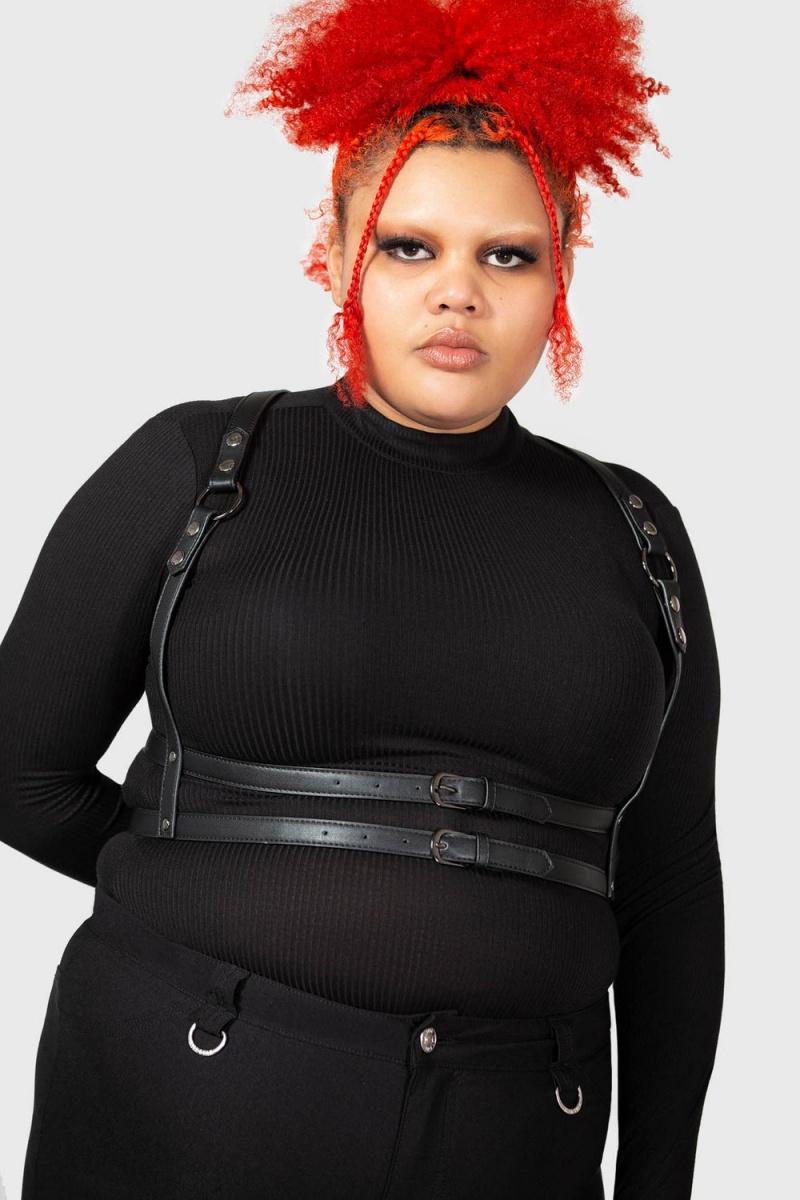 Killstar Wanda Harness [PLUS] Černé | GTLOZU-619