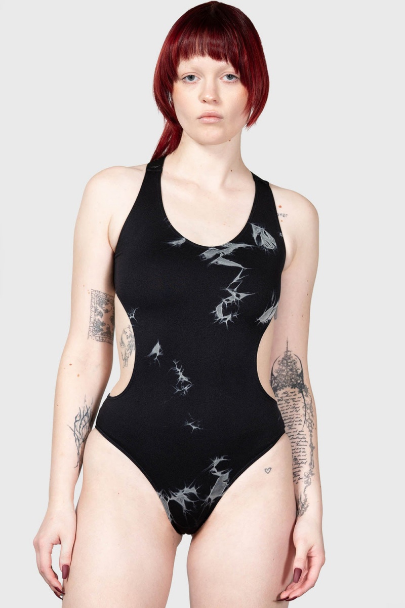 Killstar Warlock\'s Woods Bodysuit Černé | GPDTBK-025