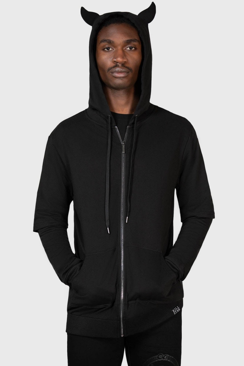 Killstar Watch The Skies Hoodie Černé | ZLITFJ-426