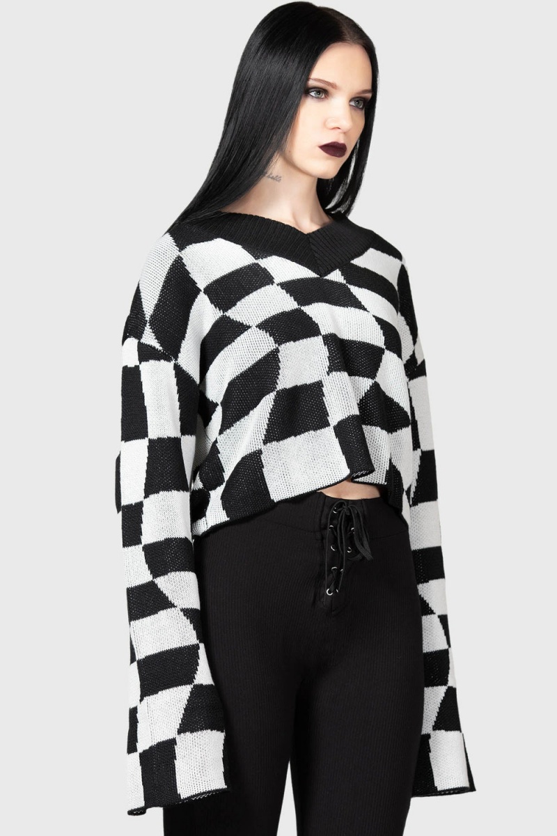 Killstar Wicked Games Svetrové Šedé | WEJYBX-308