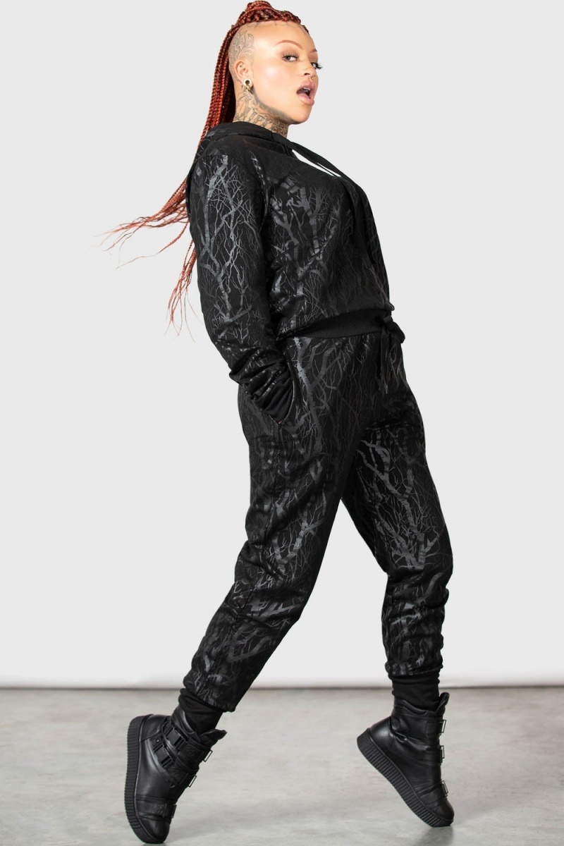 Killstar Wicked Woods Watcher Joggers Černé | DAPZXG-369