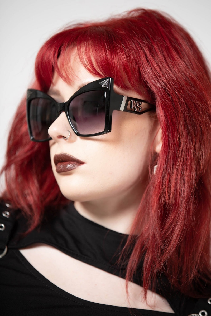 Killstar Widows Watch Sunglasses Černé | IXNTUO-570