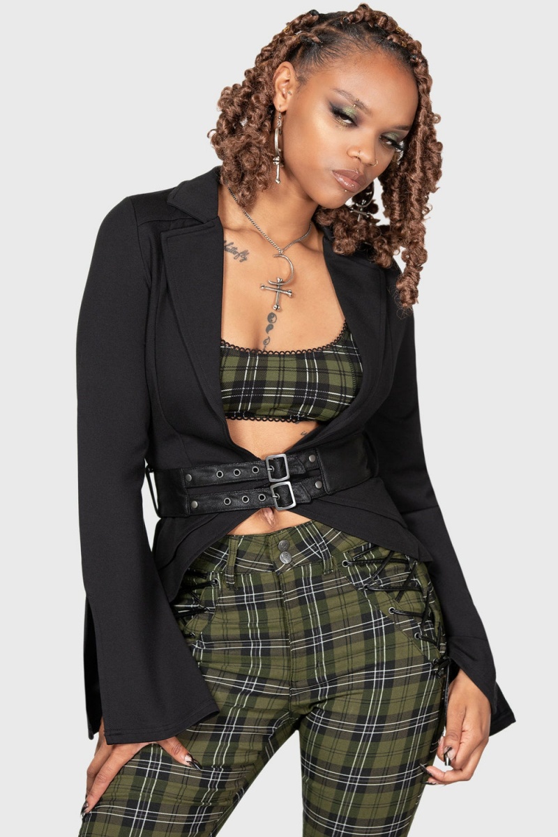 Killstar Wildish Haven Jacket Černé | WPXQRV-501
