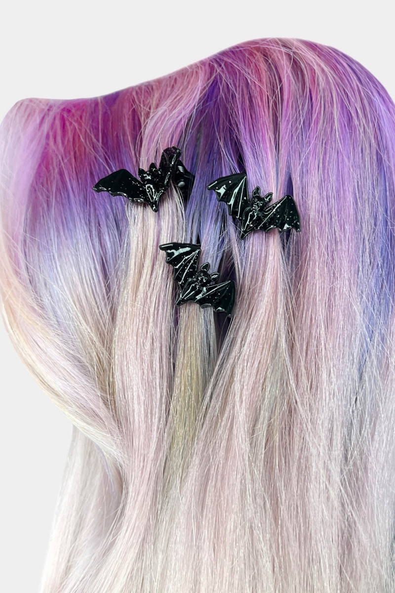 Killstar Wing It Hair Claws Černé | RQOYMU-123