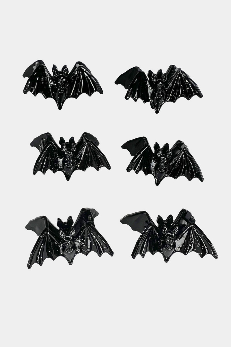 Killstar Wing It Hair Claws Černé | RQOYMU-123