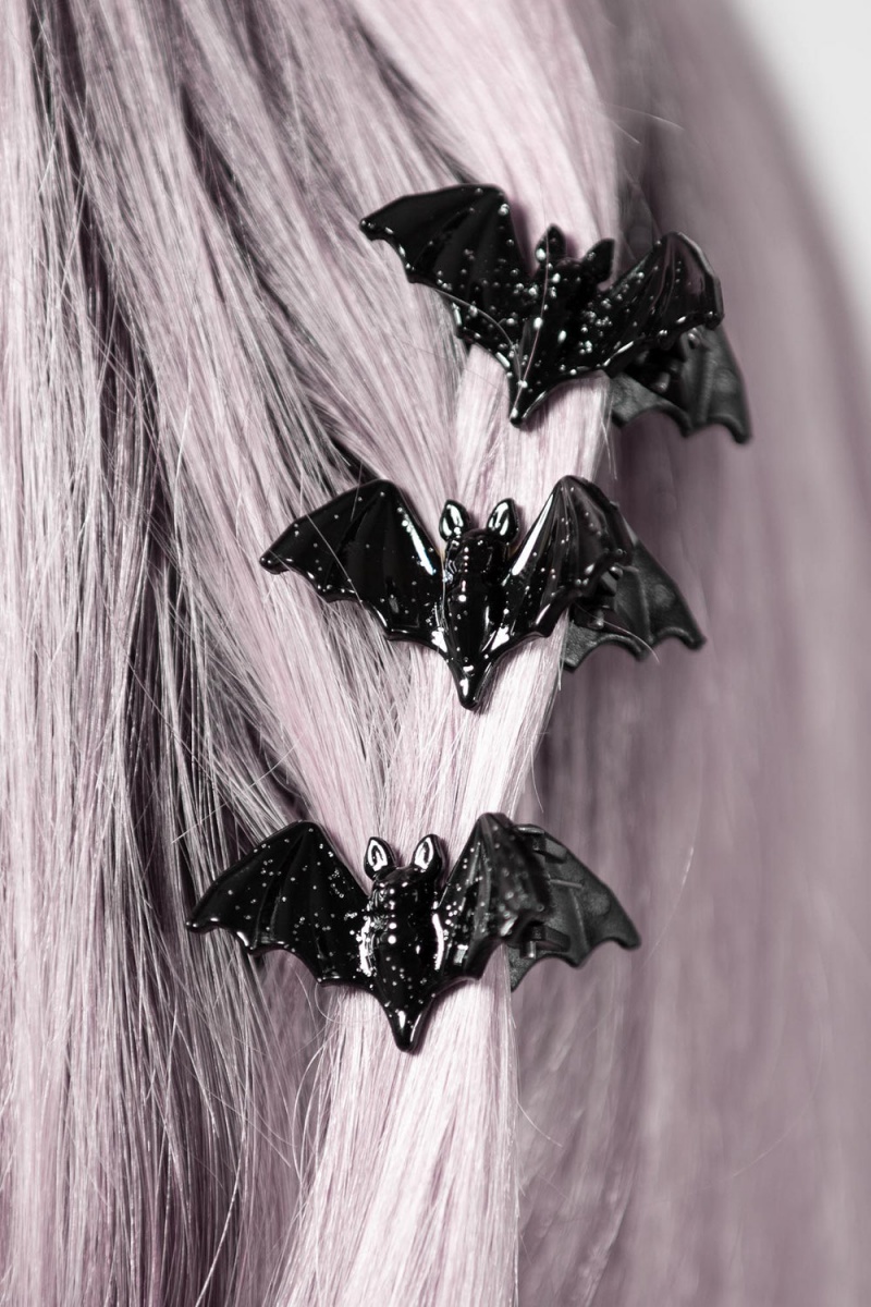 Killstar Wing It Hair Claws Černé | RQOYMU-123