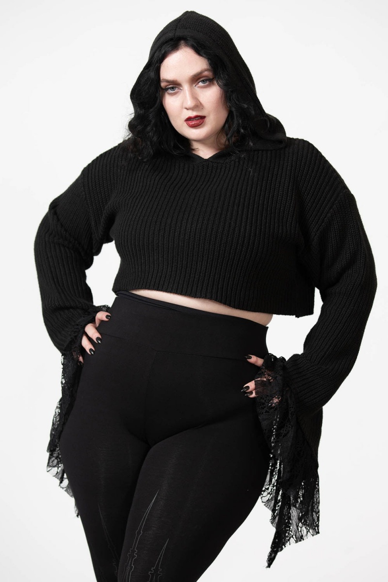 Killstar Witch Cult Knit Svetrové Černé | UCADIH-146