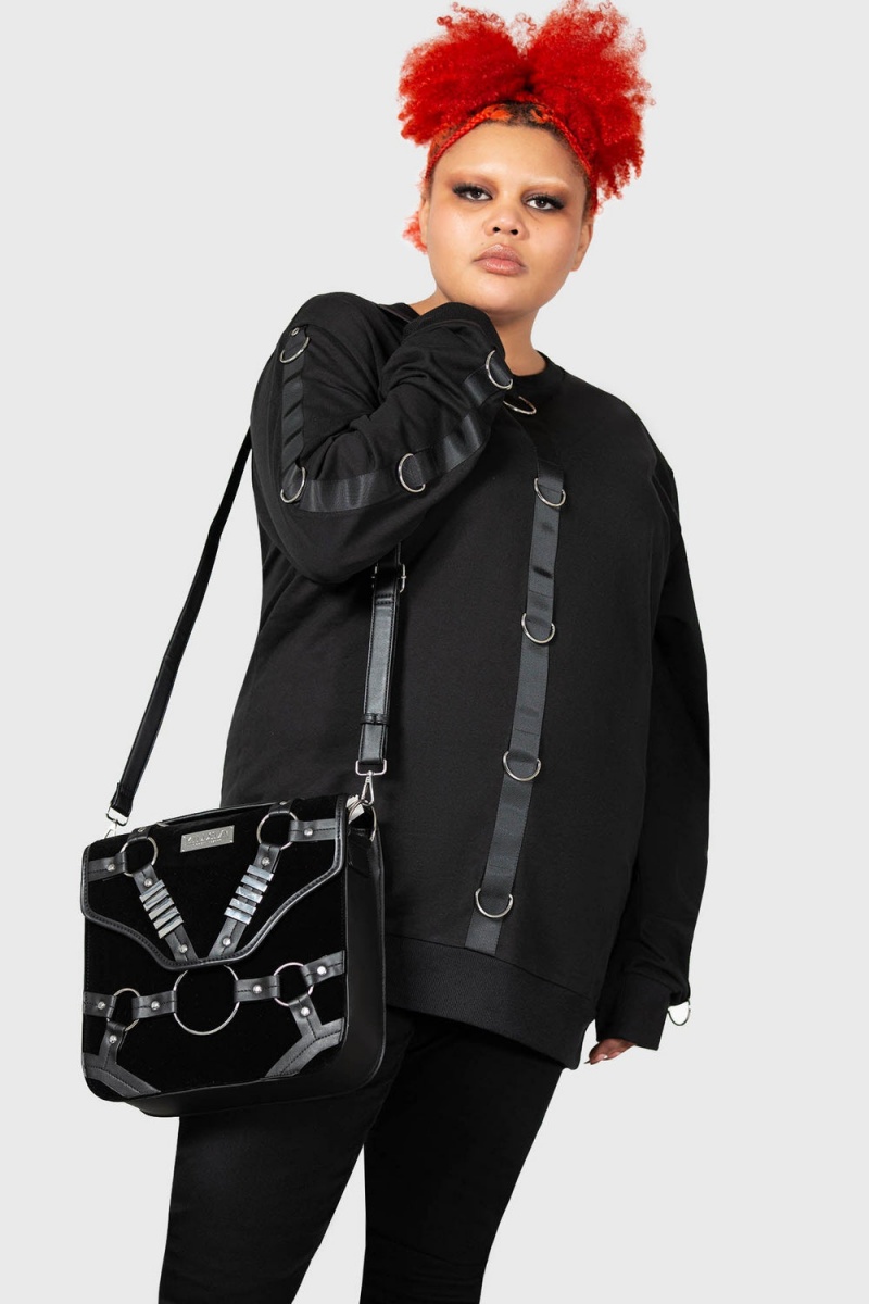 Killstar Witches Of Wicked Messenger Bag Černé | RGOMPA-480