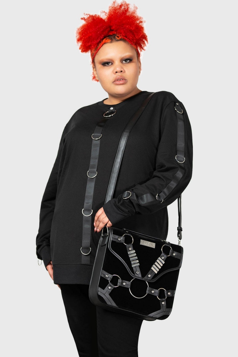 Killstar Witches Of Wicked Messenger Bag Černé | RGOMPA-480