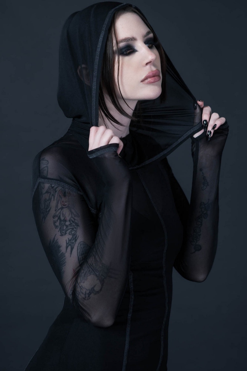 Killstar Witchz Hoard Midi Šaty Černé | CZXRWG-320