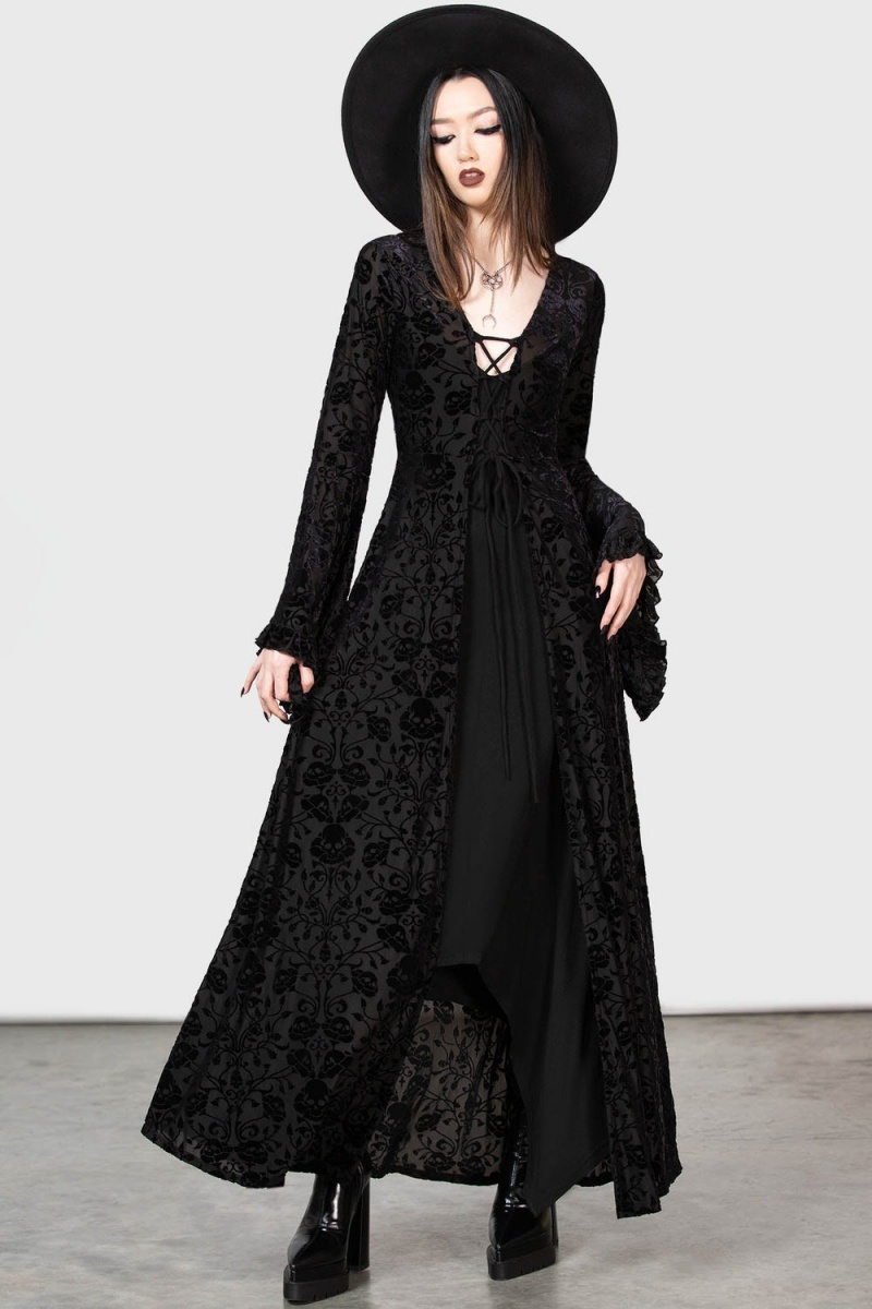 Killstar Woodland Spirit Duster Černé | AKSJRH-350
