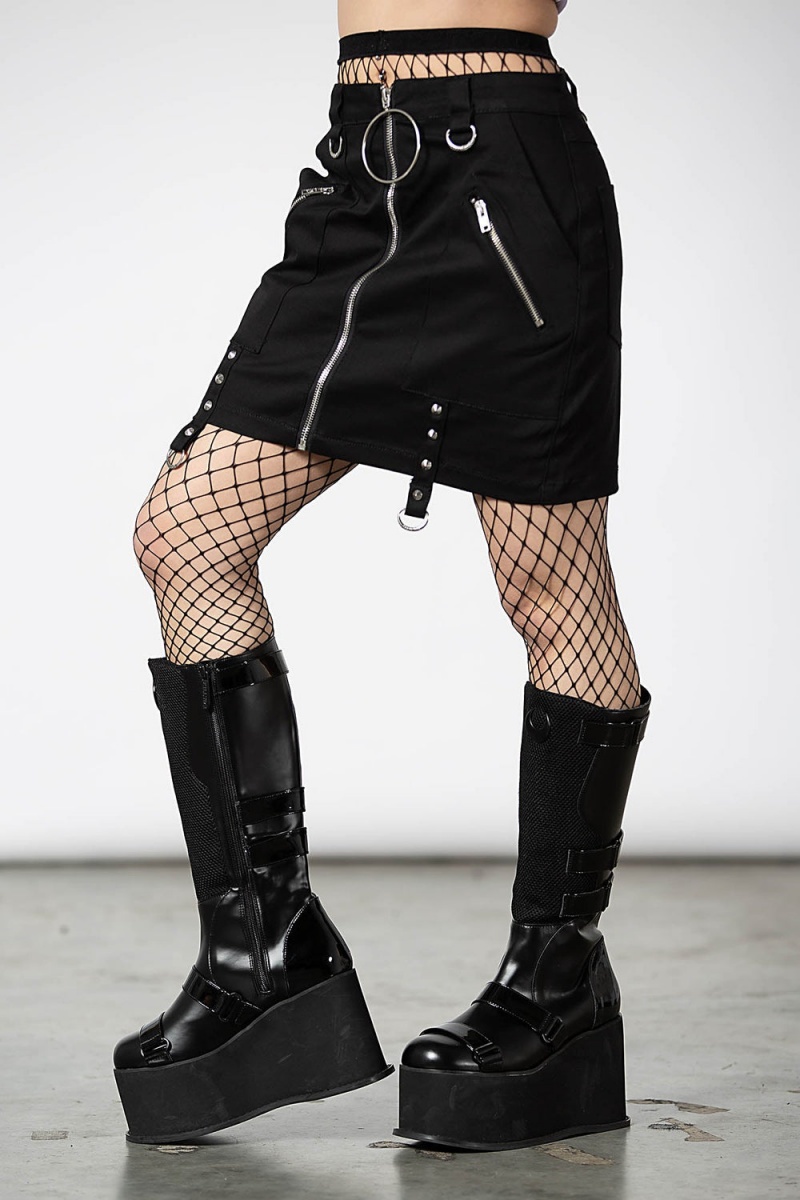 Killstar Ximena Mini Skirt Černé | JSLYDU-813