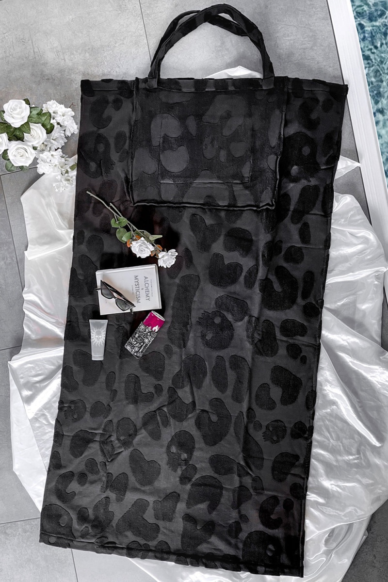 Killstar Xtreme Beach Towel Bag Černé | QZBUXA-604