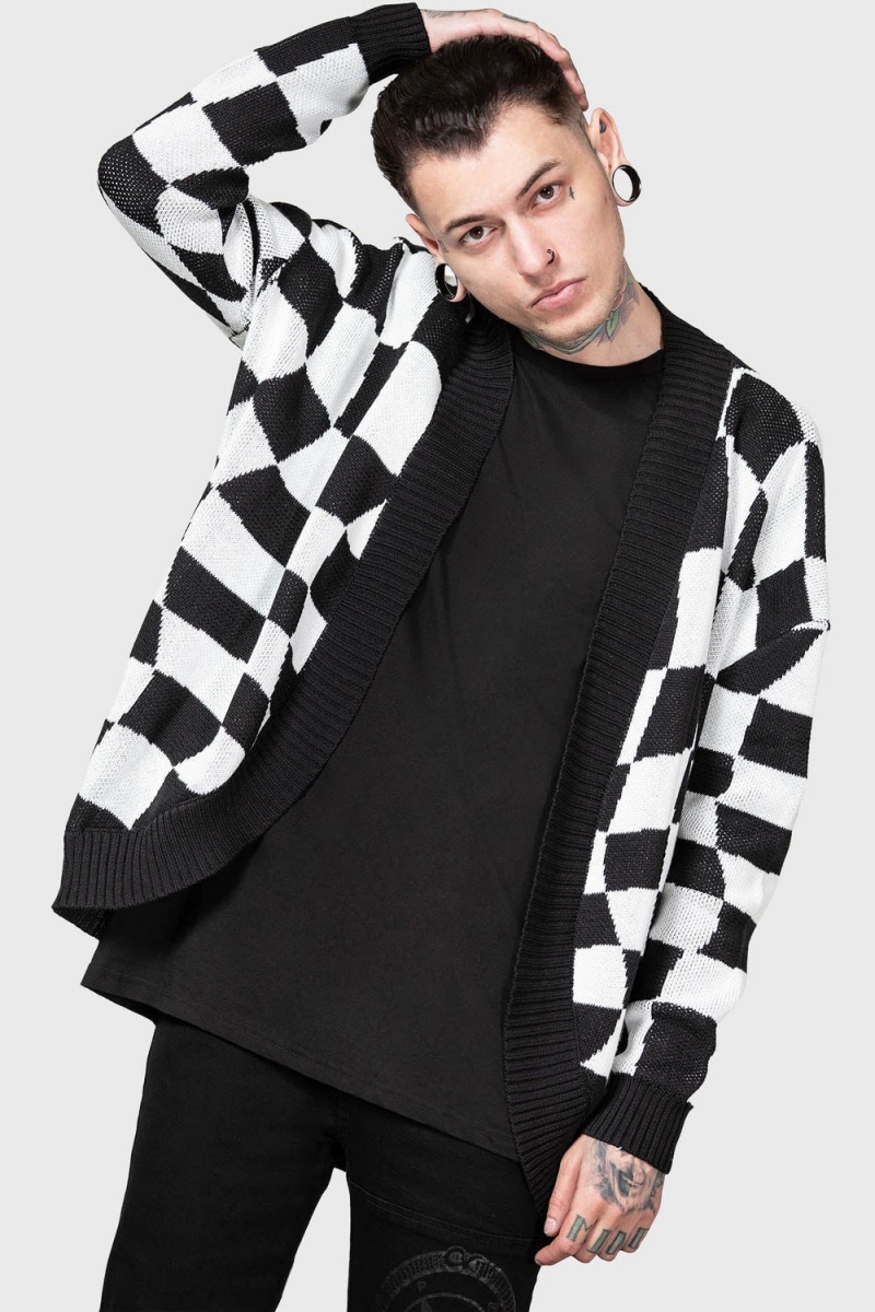 Killstar Your Move Cardigan Šedé | AUKSOH-421