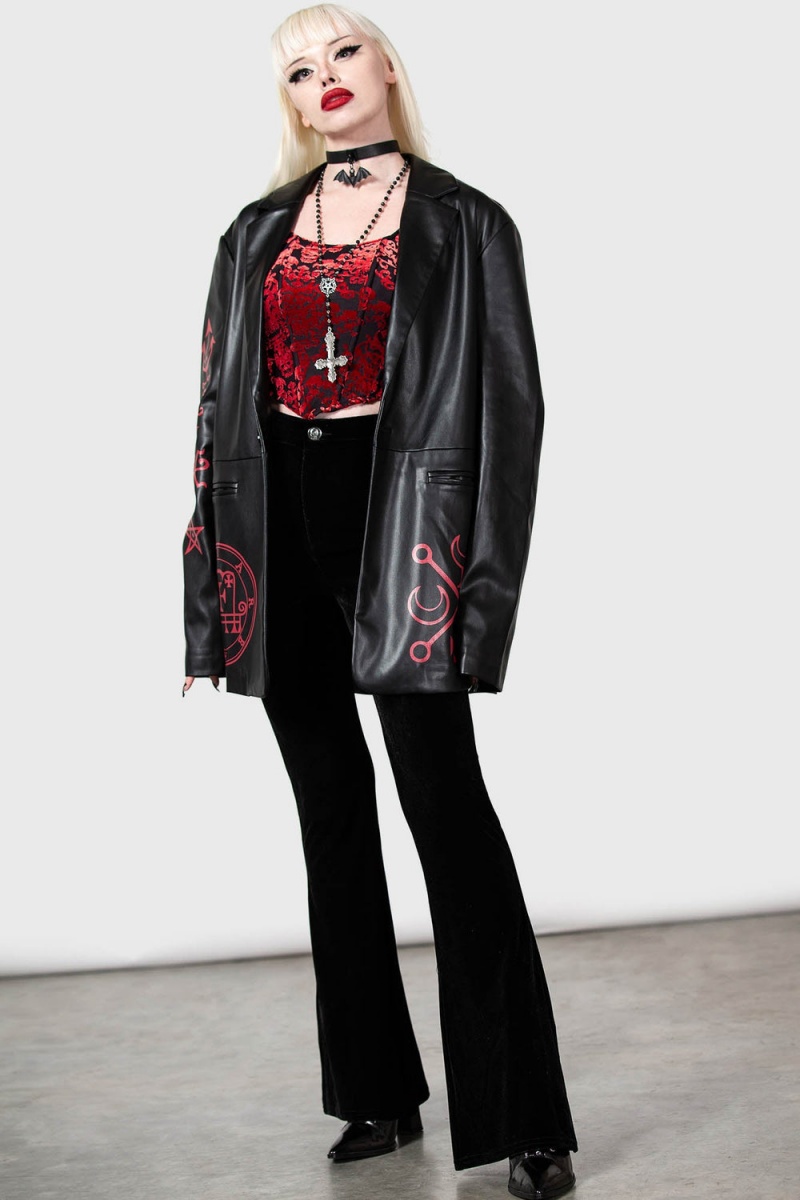 Killstar Zepar Jacket Černé | JWAMPN-134